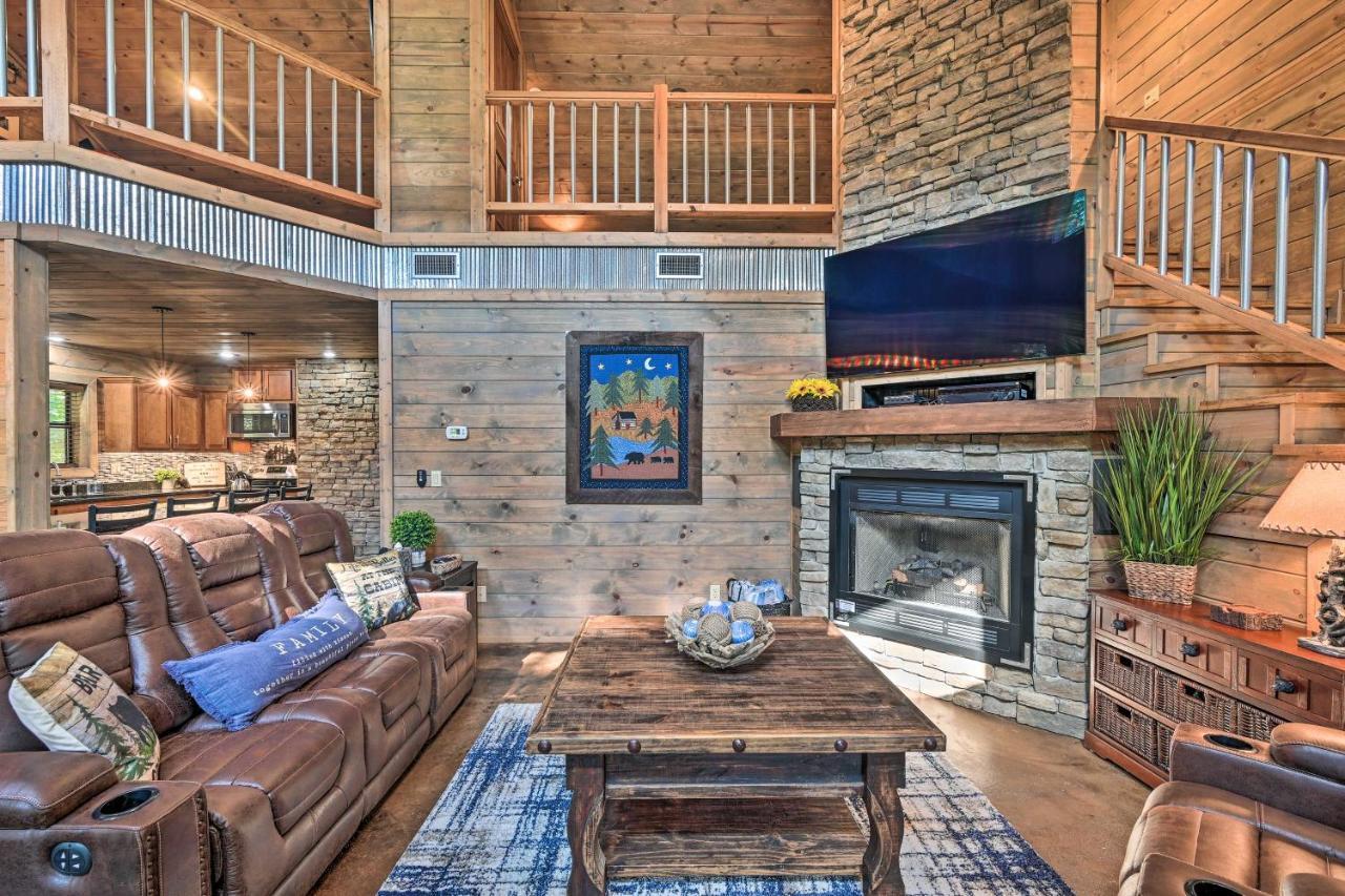Luxe Broken Bow Cabin With Tesla Charging Station Stephens Gap Exterior foto